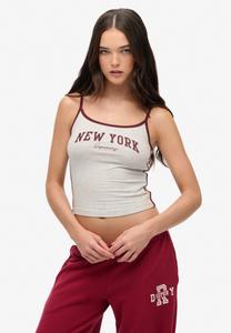 Топ Superdry & Co ESSENTIAL BRANDED CAMI, Glacier Grey Marl/Light Grey