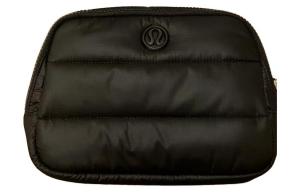 Lululemon Нейлоновая поясная сумка через плечо унисекс черная, Black