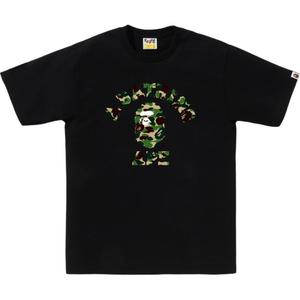 Футболка Bape Abc Camo Ape Face A BATHING APE, черный/зеленый