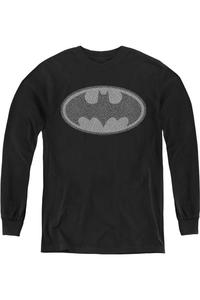 Футболка с длинным рукавом для детей "Сигнал слона Бэтмена" Gildan, черный