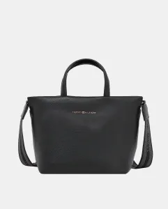 Мини-сумка-тоут черного цвета с логотипом Tommy Hilfiger