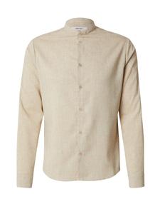 Рубашка Slim Fit на пуговицах DAN FOX APPAREL Thomas, Mottled Beige
