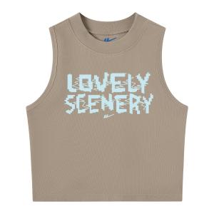 Топ-майка женская с круглым вырезом Others WARRIOR, хаки