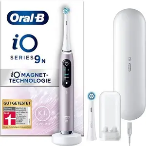 Электрическая зубная щетка Oral-B Io Series 9 с 2 насадками 7 режимов чистки Магнитная технология и 3D-анализ Розовый кварц, Oral B
