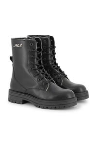 Детские кожаные ботильоны Karl Lagerfeld, черный