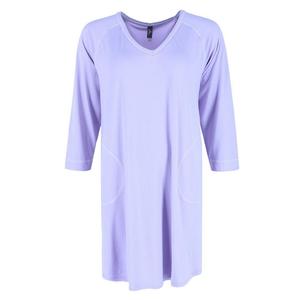 Женская пижамная рубашка с большим цветком PJ Couture, фиолетовый