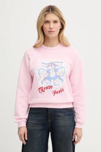 Хлопковая толстовка Kenzo, розовый
