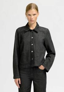Блуза Selected Button-down blouse, Black Denim