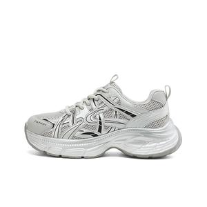 DAPHNE Серебряные женские кроссовки Low top Chunky, цвет Silver