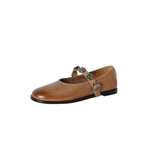 Hongyanglin Мокасины Мэри Джейн, цвет Mocha