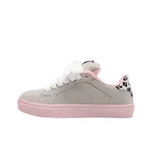 JimiXiong Женские скейтерские кеды с леопардовым принтом в розовом цвете, цвет Leopard Print Pink