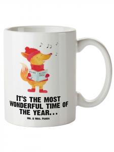 Кружка XL Fox Singer с надписью Saying in White Mr. & Mrs. Panda