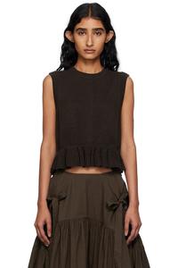 Билл-жилет Cecilie Bahnsen, коричневый