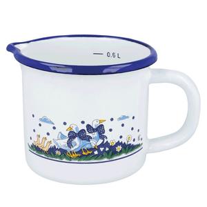 Молочник EUROHOME декоративная кастрюля в деревенском стиле, подходит для индукционной плиты, кастрюля с мерной шкалой диаметром 10 см, 0,6 л Krüger