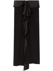 AZ FACTORY юбка миди с оборками, черный