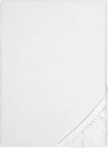 Простыня на резинке для кровати с пружинным блоком, белая, 160x190 см - 190x210 см Biberna