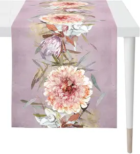 APELT дорожка для стола "1606 AUTUMN TIME, осеннее украшение, осень ", (1 шт.), цифровая печать 48х140 см, лиловый