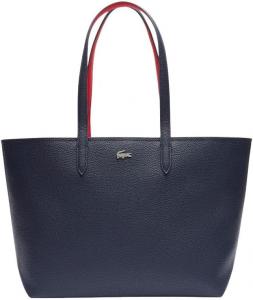 Женская сумка-тоут Lacoste Anna на молнии, Marine/Rouge