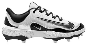 Мужские металлические бейсбольные бутсы Nike Alpha Huarache Elite 4, белый/черный/белый