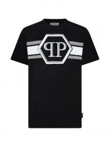 Футболка с принтом в виде гексагонов Philipp Plein, черный