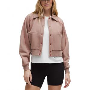 Lululemon Женская флисовая бейсбольная куртка, Twilight Rose/TWRS