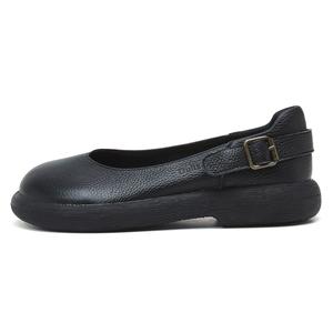 OULISASI Женские повседневные туфли на один каблук черные, цвет Black