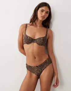 Леопардовые плавки бикини с шортами ASOS DESIGN Kitty