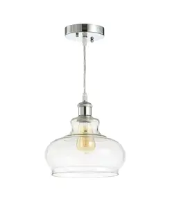 Регулируемый светодиодный подвесной светильник Hampton для аптеки Jonathan Y, silver-tone