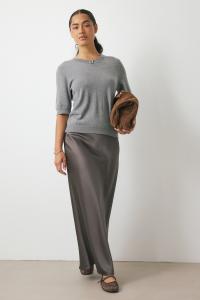 Юбка NA-KD Maxi skirt, Dark Grey