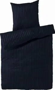 Постельное белье из дамаска 135x200 антрацитовый полосатый пододеяльник 135 x 200 полосатый 100% хлопок