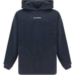 Логотип Принтованная Оверсайз Толстовка Acne Studios, Синий