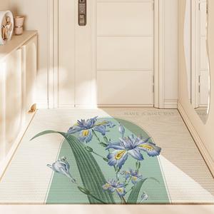 Dajiang Ковер 120х180 см из ПВХ в китайском стиле для прихожей, красный, Chunri Zhiyyue-Ban Yuan