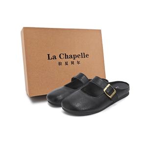 La Chapelle Устойчивые к истиранию нескользящие сандалии с закрытым носком, женские, черные