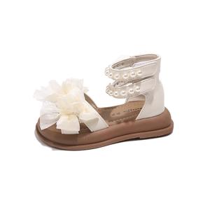 Детские сандалии с нескользящей подошвой и износостойким верхом средней высоты SHIBU, бежевый