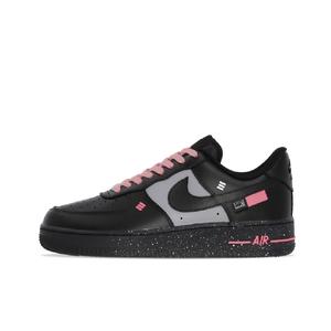 Nike Кроссовки для скейтбординга Air Force 1, увеличивающие рост, износостойкие, унисекс, черные