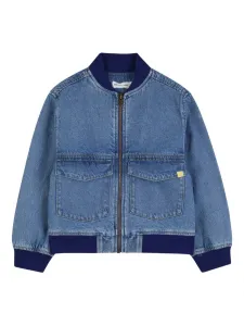 Джинсовая куртка с аппликацией Billieblush, синий