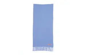 Acne Studios Шерстяной шарф с аппликацией логотипа, Blue