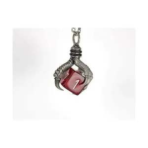 Подвеска d6 с отделкой «старое серебро», Dice Jewelry - Necklaces (Chessex)