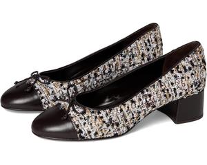 Женские туфли-лодочки Tory Burch Cap-Toe 45mm, Granola Multi/Perfect Black