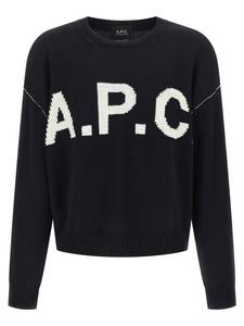 Свитер с логотипом A.P.C., синий