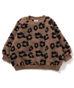 Жаккардовая толстовка с боа