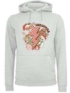 Пуловер F4NT4STIC Hoodie Groovy Christmas Flash Cozy Vibes, пятнистый серый