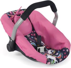 Bayer Chic 708-43 - Автокресло для куклы - Темно-Розовый, Единороги