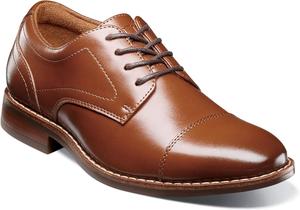 Детские оксфорды Florsheim Boys Rucci Jr. с носком-капtoe (малыш/маленький ребенок/старший ребенок), Cognac