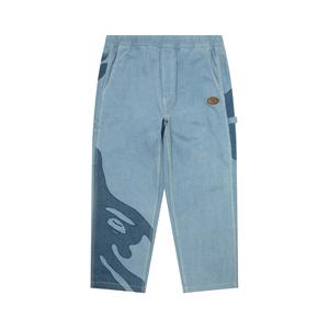 Джинсы *A Bathing APE с логотипом Moonface Aape, синий