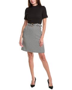 Джулия Джордан Понте Мини-платье Julia Jordan, черный