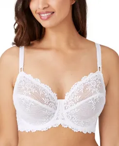 Бюстгальтер Embrace Lace Underwire 65191 с косточками, чашка до DDD Wacoal, белый