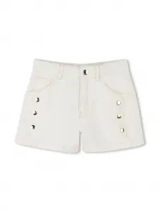 Хлопковые шорты Chloé Kids, нейтральный