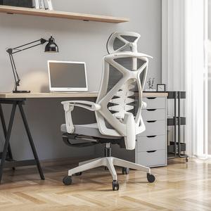 Эргономичное кресло SIHOO серое с подставкой для ног