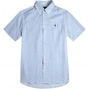 Polo Ralph Lauren Рубашка мужская синяя с белой надписью